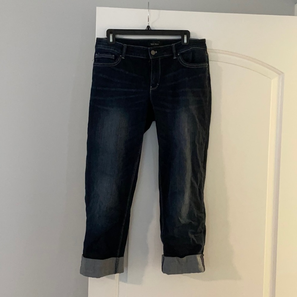White House black market crop straight leg size 10